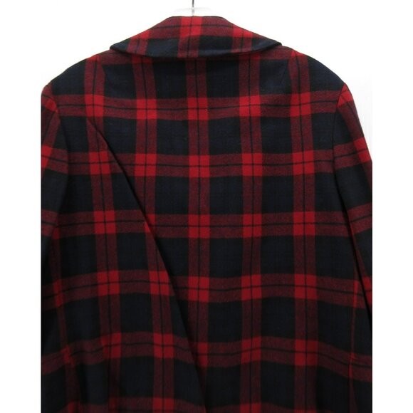VINTAGE Pendleton Blazer 14 Virgin Wool Tartan Plaid 60s 70s Jacket - Picture 8 of 11